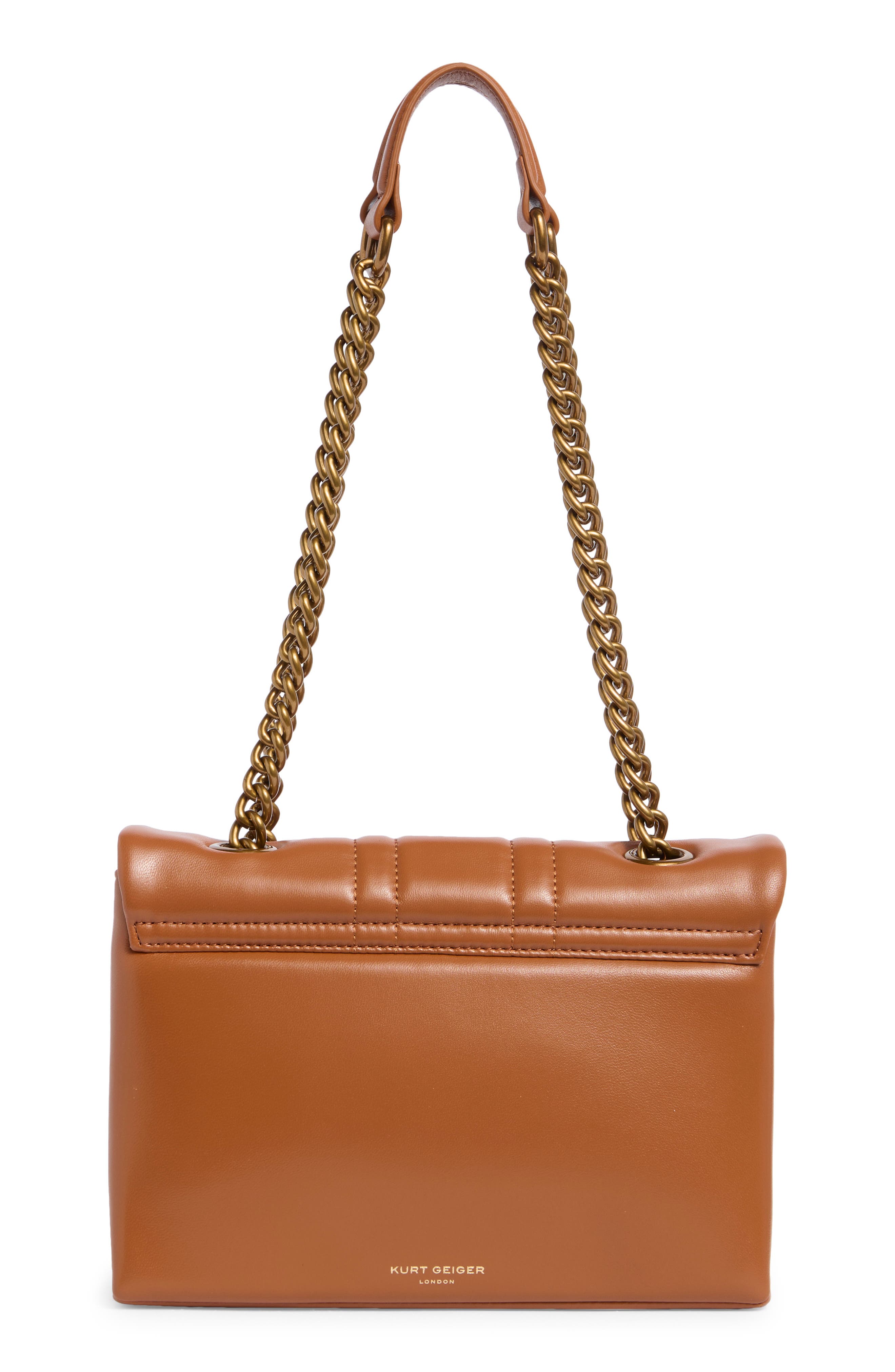 Kurt Geiger London Union Jack Leather Crossbody Bag, Alternate, color, Light/Pastel Brown