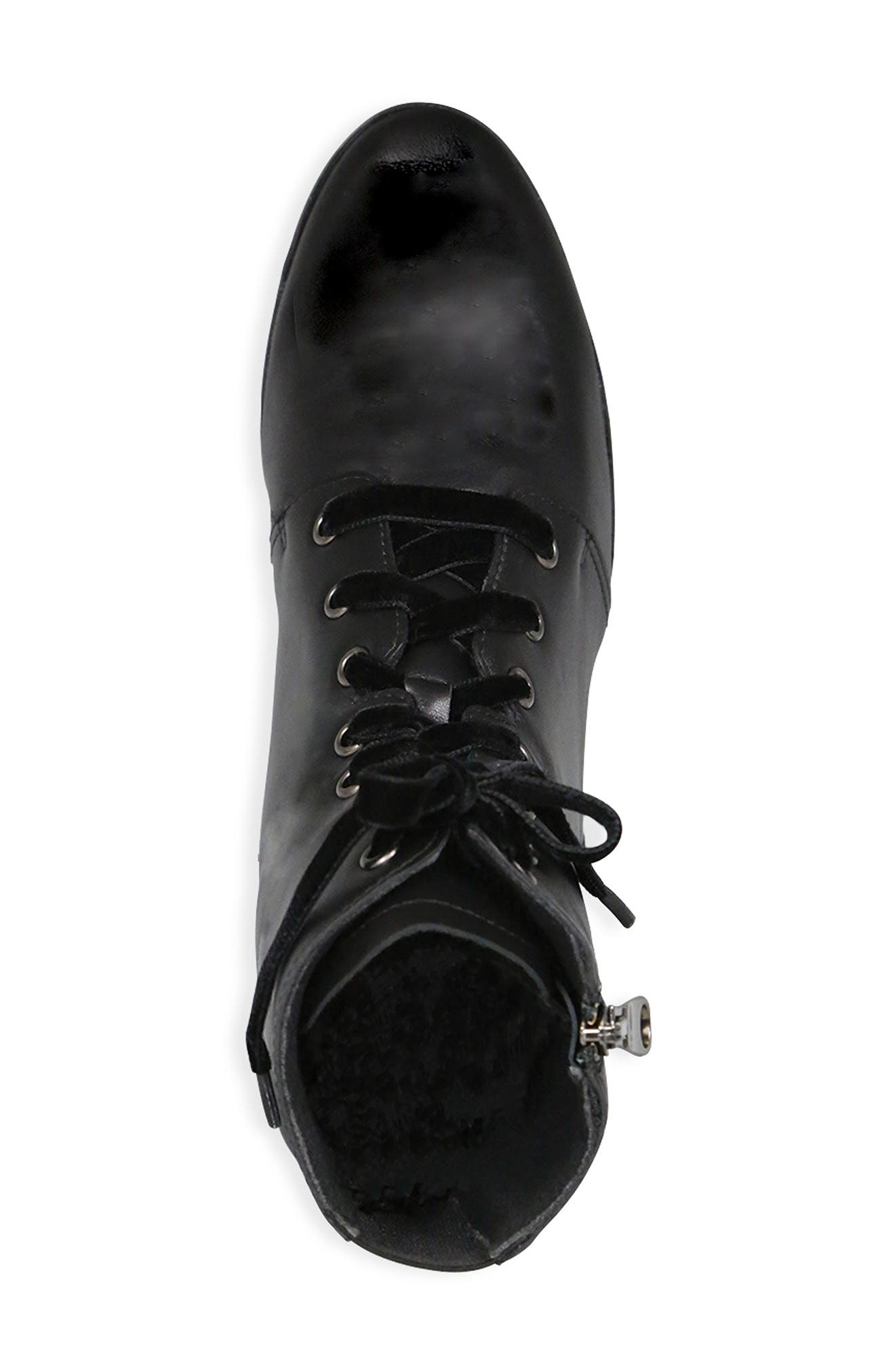 Brittie Bootie, Alternate, color, BLACK LEAT