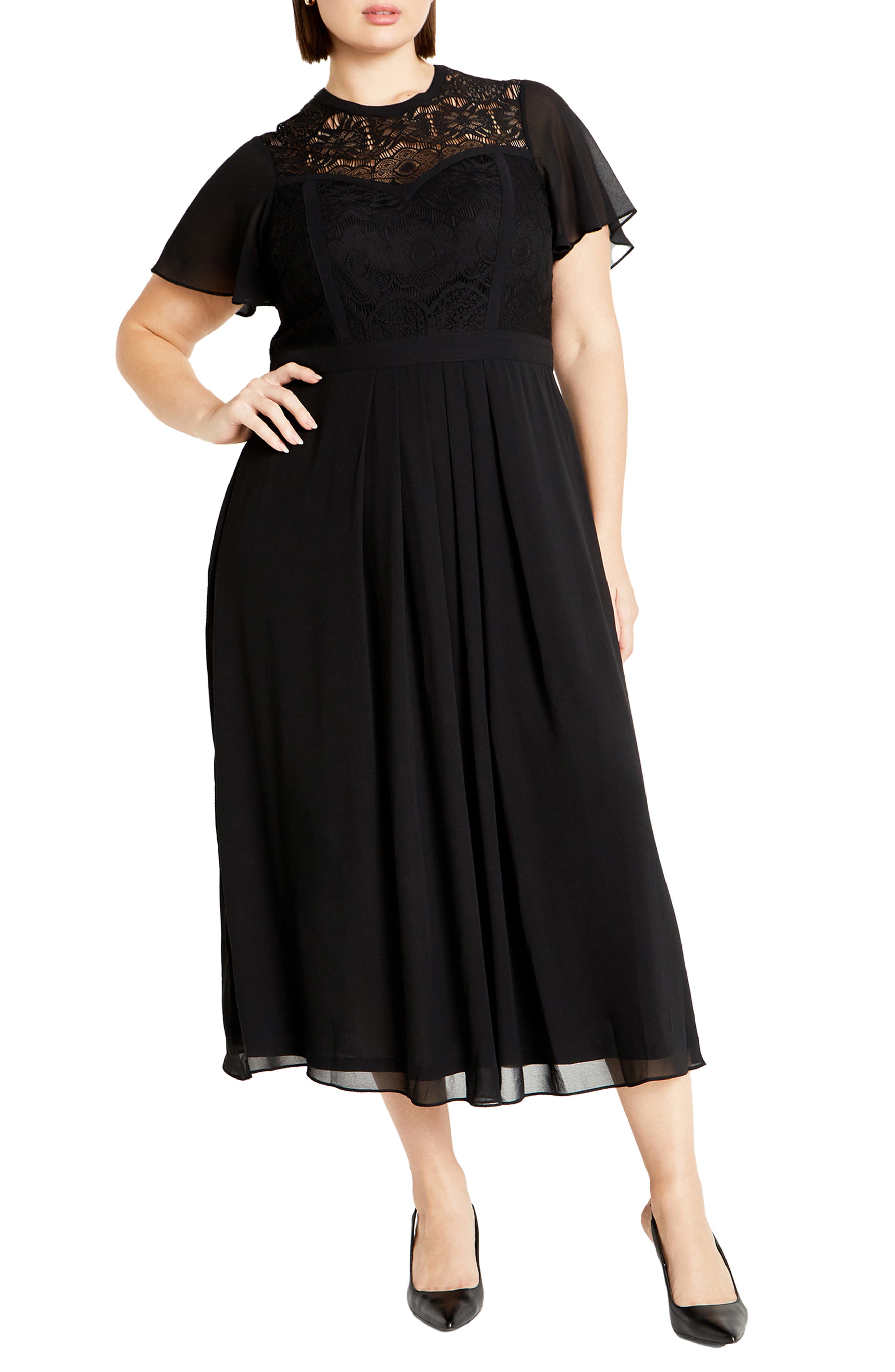 Niki Lace Bodice Dress