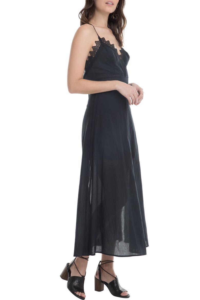 Stefania Maxi Dress, Alternate, color, BLACK