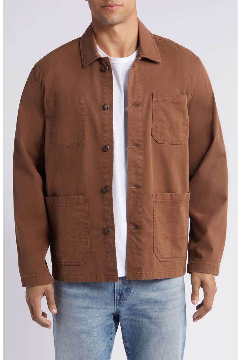 Comfort Twill Chore Jacket, Main, color, CEDAR PEAK