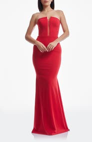 Dress the Population Izzy Strapless Mermaid Gown