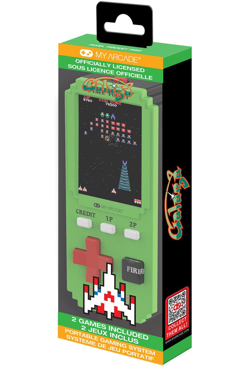 Myarcade Dgunl7132 Galaga Pixel Pocket Pro Handhel, Main, color, Multicolor