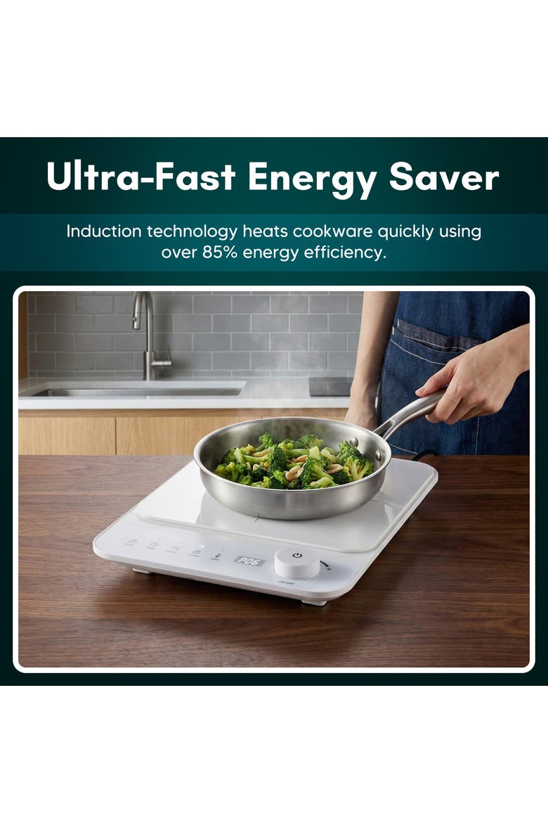 Slimstore EINDL2052 Induction Cooktop, Alternate, color, White