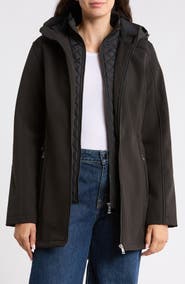 Lauren Ralph Lauren Hooded Soft Shell Jacket with Removable Vest