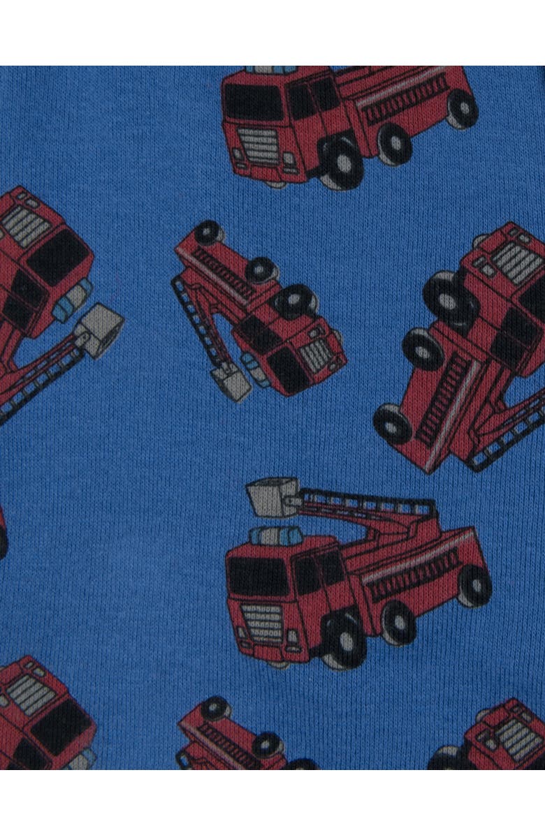 Leveret Kids Cotton Two-Piece Short Printed Pajamas, Vehicles & Adventure, Alternate, color, Fire Truck