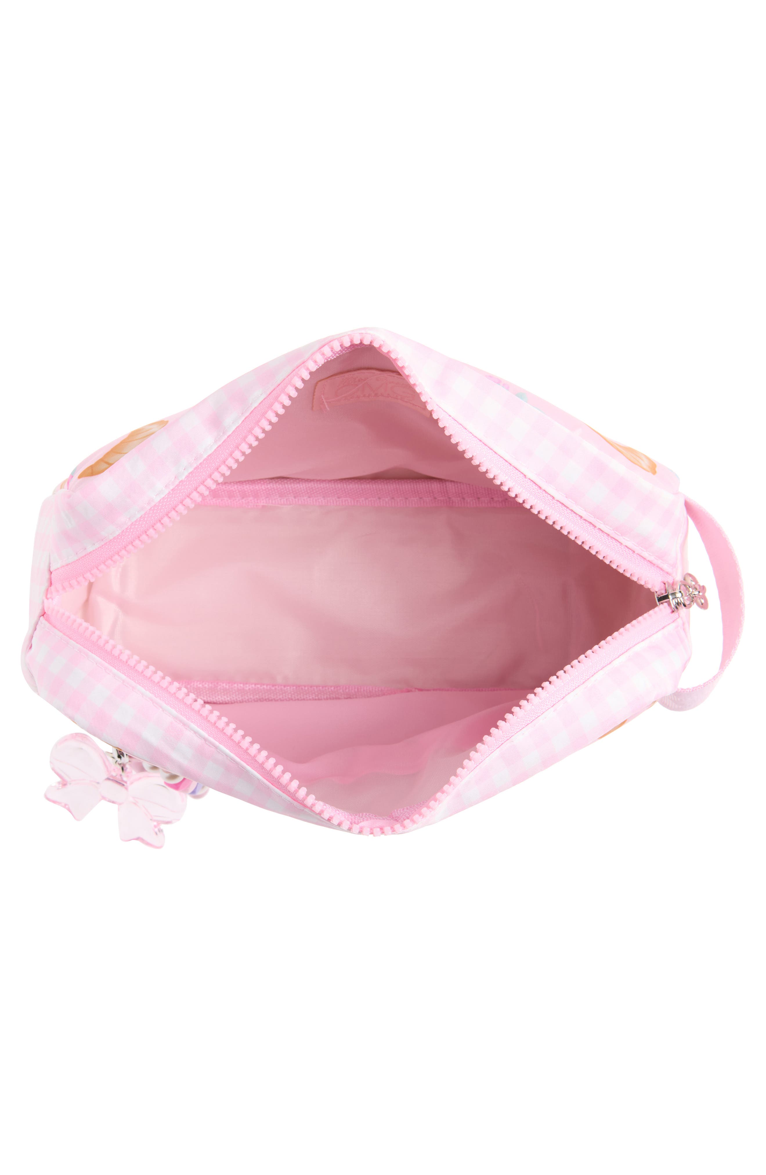 OMG Accessories Kids' Paris Scrunch Quilted Zip Pouch, Alternate, color, Lollipop