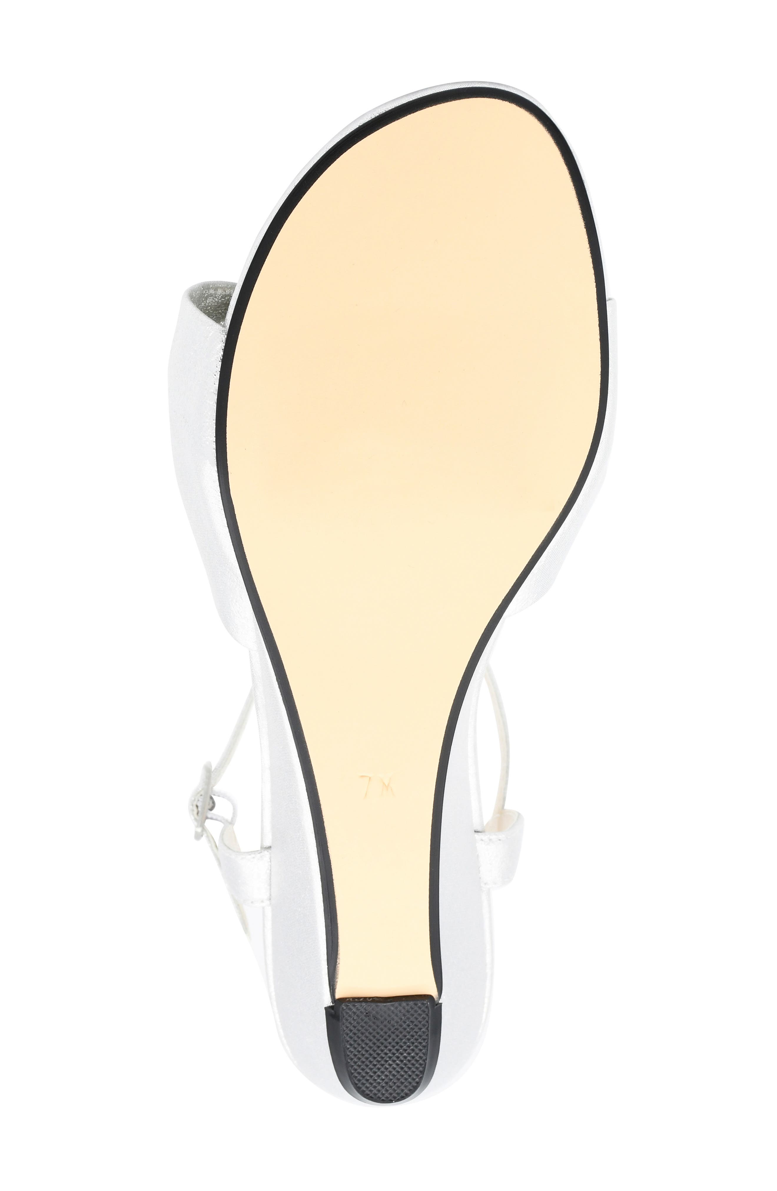 Touch Ups Rose Ankle Strap Wedge Sandal, Alternate, color, Silver