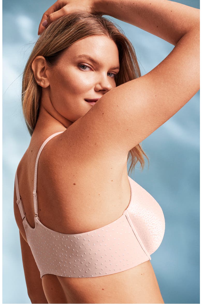 Back Appeal™ Underwire Front Close T-Shirt Racerback Bra, Alternate, color, ROSE DUST