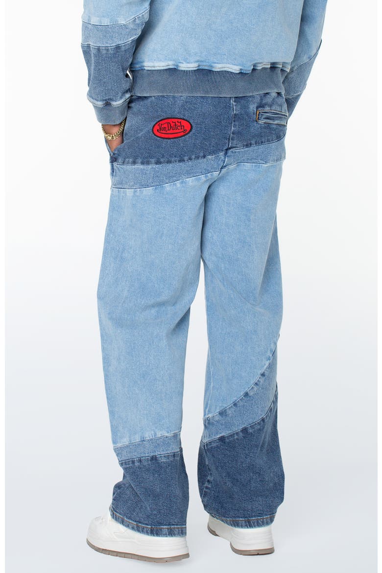 Swirl Straight Denim Pants, Alternate, color, Listener Wash