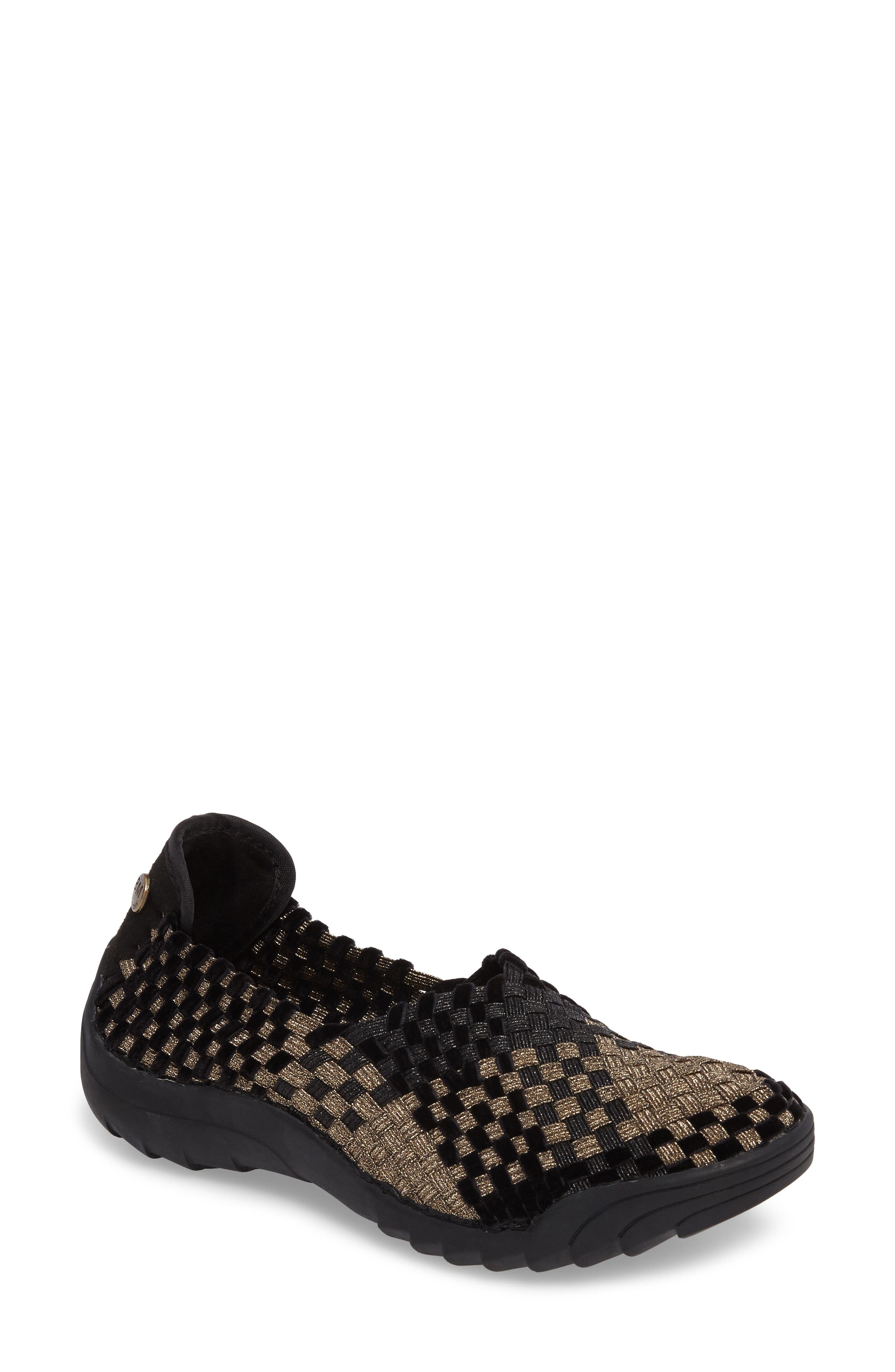 Rigged Fly Slip-On Sneaker, Main, color, BRONZE/ BLACK METALLIC FABRIC