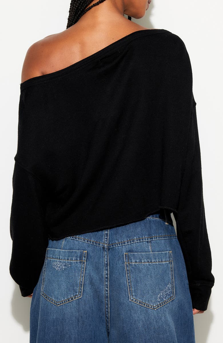 Spiritual Gangster Bella Off the Shoulder Sweatshirt, Alternate, color, 
