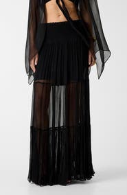 Marciano Tamia Smocked Waist Maxi Skirt