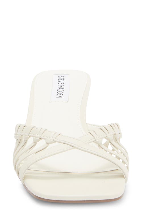 Steve Madden Sharey Kitten Heel Sandal In Bone