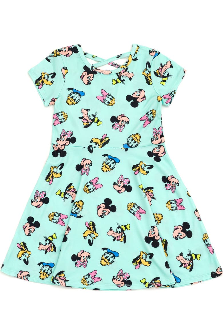 Mickey Mouse & Friends 2-Pack Skater Dresses, Alternate, color, Light Blue Pink