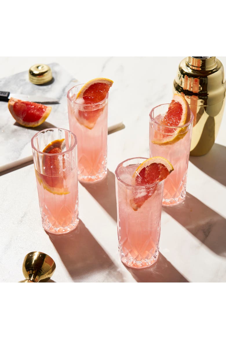Admiral Crystal Highball Glasses Set of 4, Alternate, color, Clear