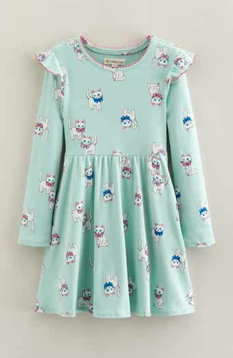 Tucker + Tate Kids' Ruffle Long Sleeve Rib Dress