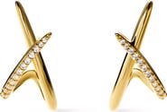 Ana Luisa Sloane Crisscross Stud Earrings