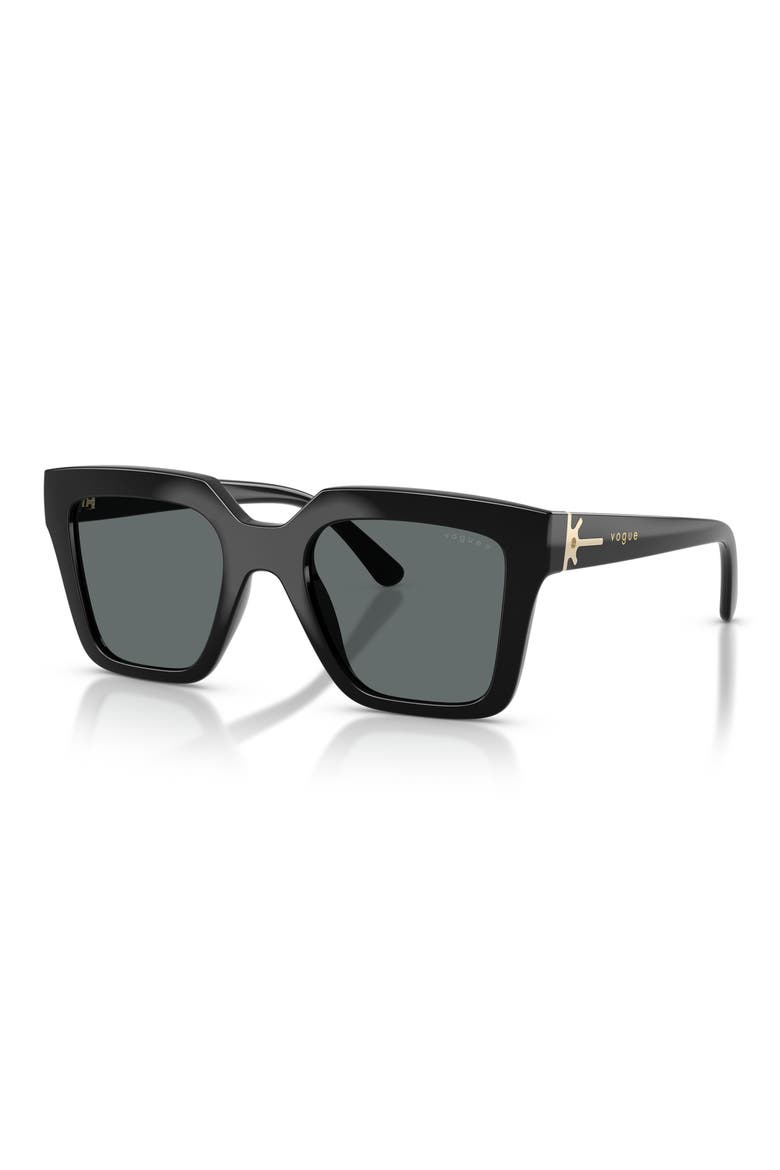 VO5690S 49mm Polarized Square Sunglasses, Alternate, color, BLACK / DARK GREY POLAR