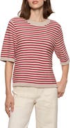 Sanctuary Stripe Short Sleeve Sweater