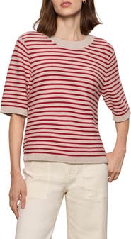 Sanctuary Stripe Short Sleeve Sweater