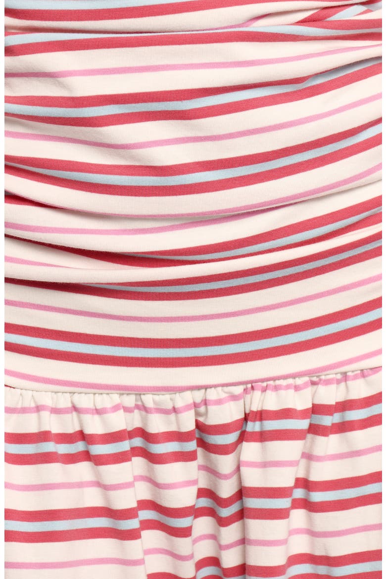 Scottie Stripe Strapless Cotton Blend Minidress, Alternate, color, STRIPE