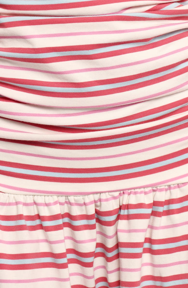 Petal & Pup Scottie Stripe Strapless Cotton Blend Minidress, Alternate, color, Stripe