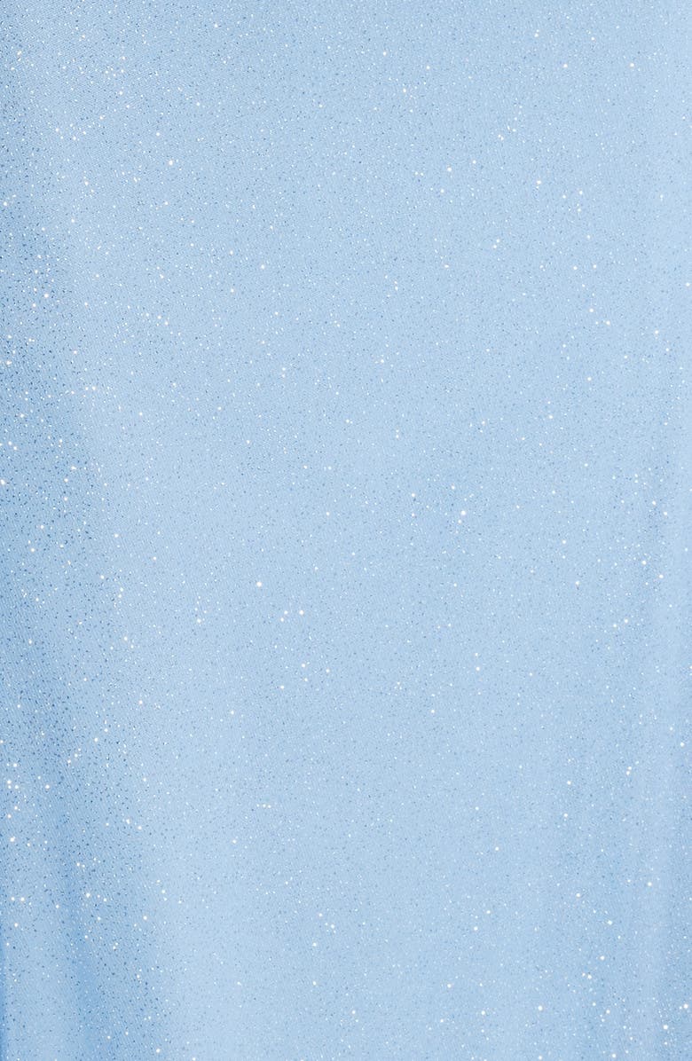 Jump Apparel Glitter Strapless Lace-Up Gown, Alternate, color,