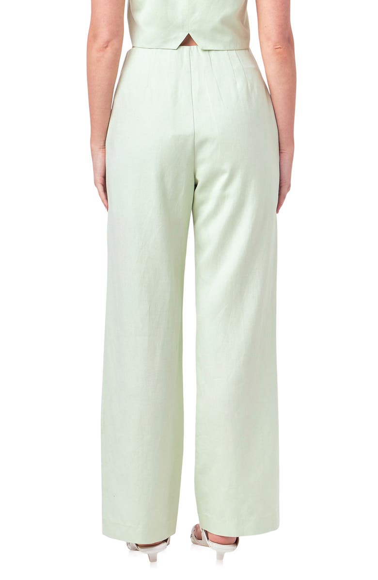 English Factory High Waist Wide Leg Pants, Alternate, color,