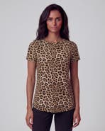 Lords of Harlech Leopard Womens Cap Sleeve Top
