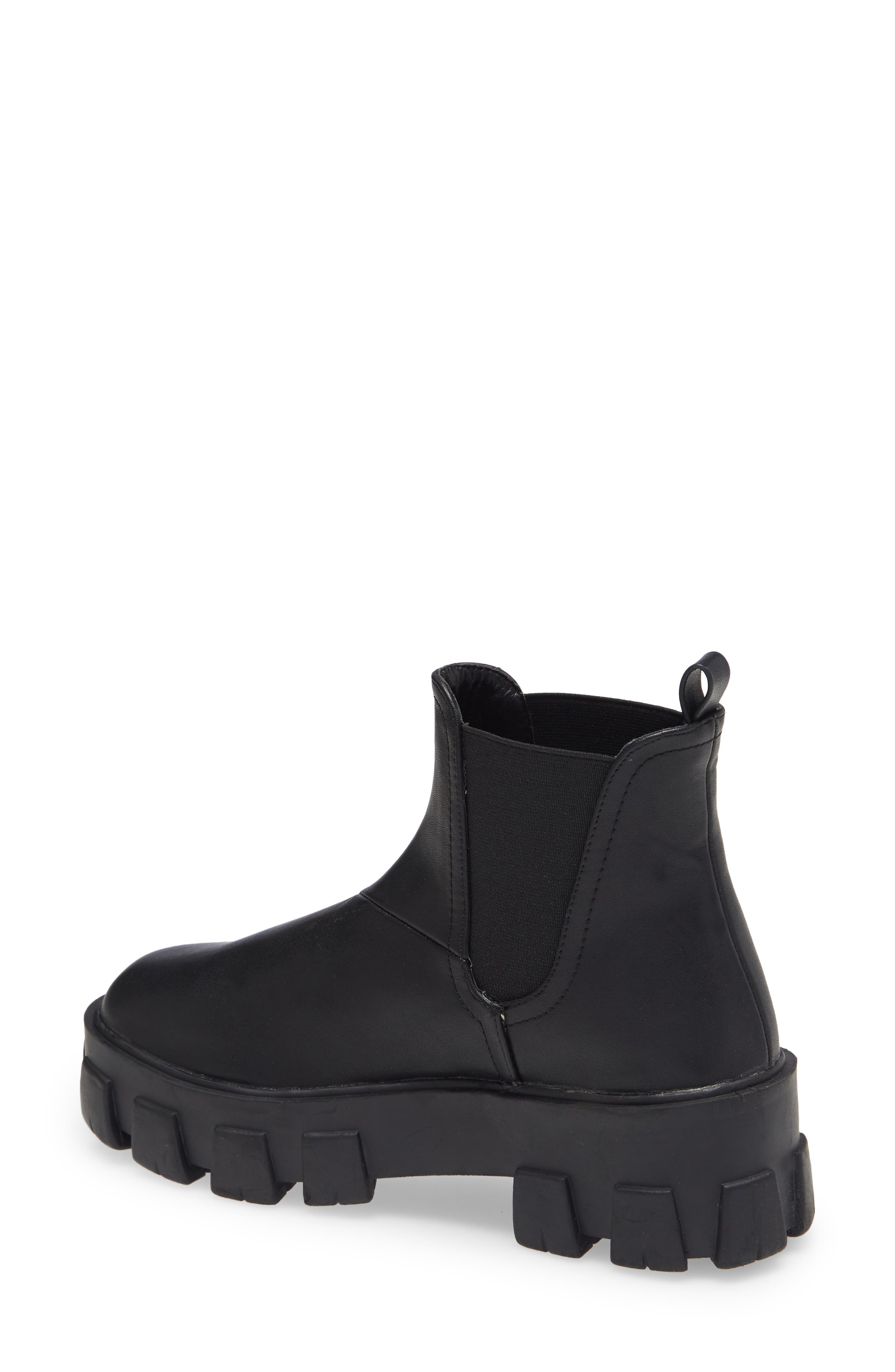 Xanthos Lug Chelsea Boot, Alternate, color, BLACK CROC LEATHER