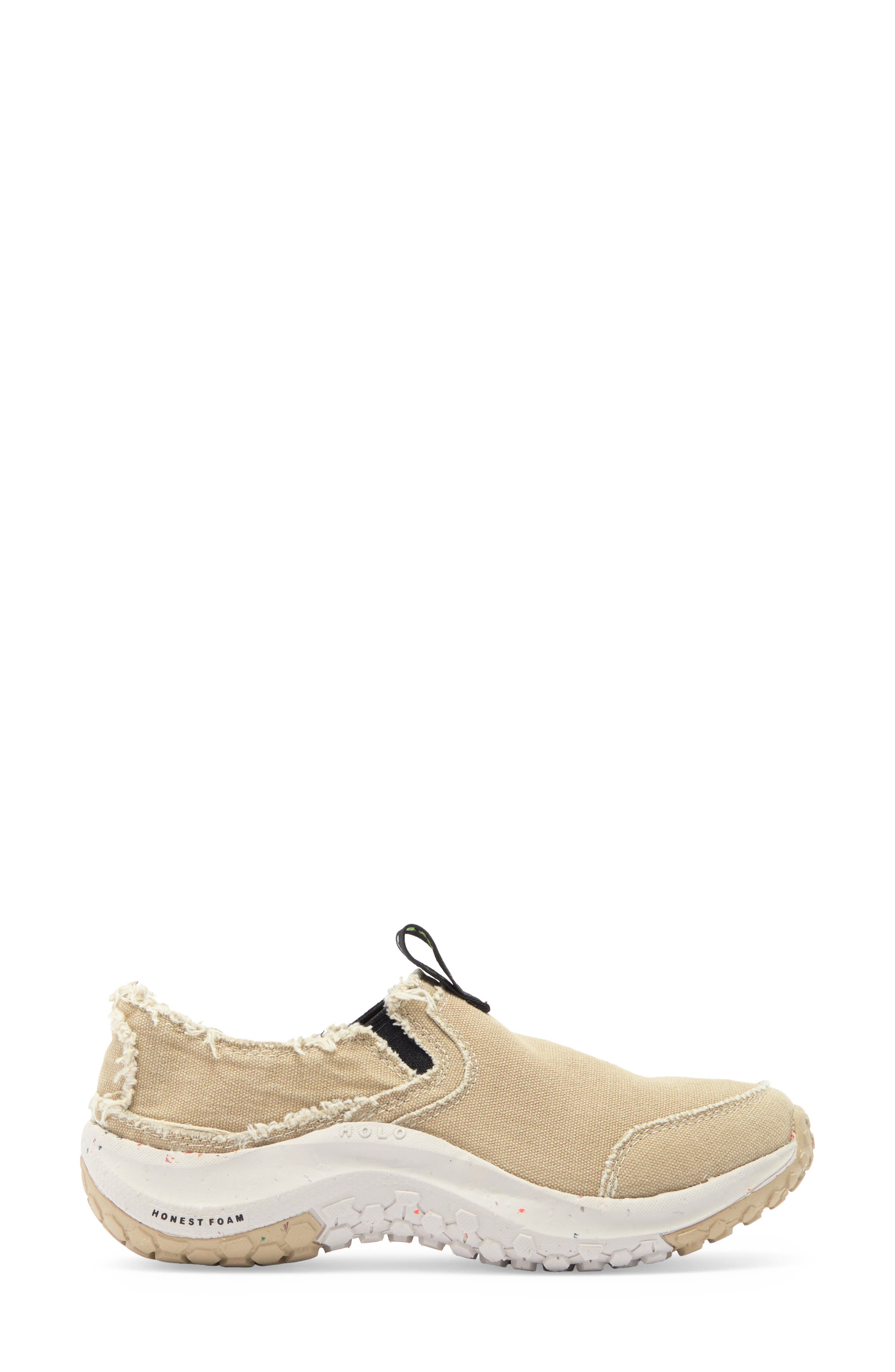 HOLO Footwear Athena Moc Canvas Slip-On Shoe, Alternate, color, Khaki