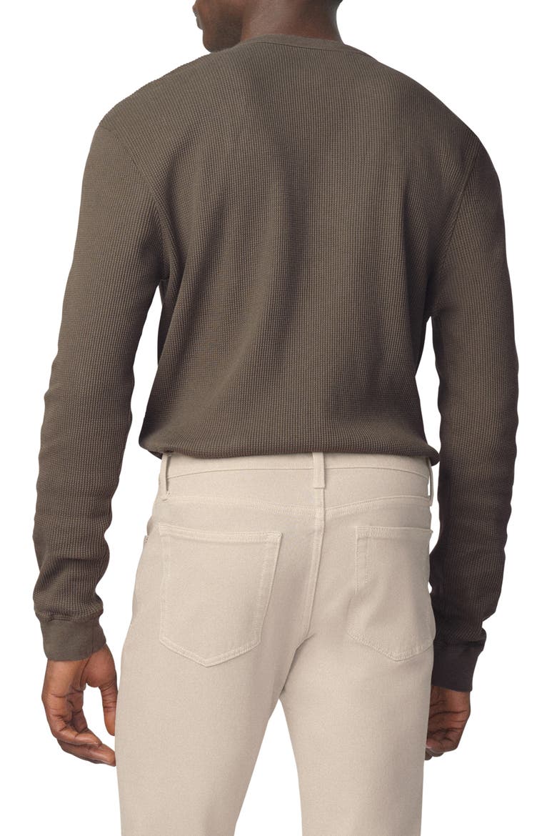 Long Sleeve Waffle Henley T-Shirt, Alternate, color, TEA LEAF
