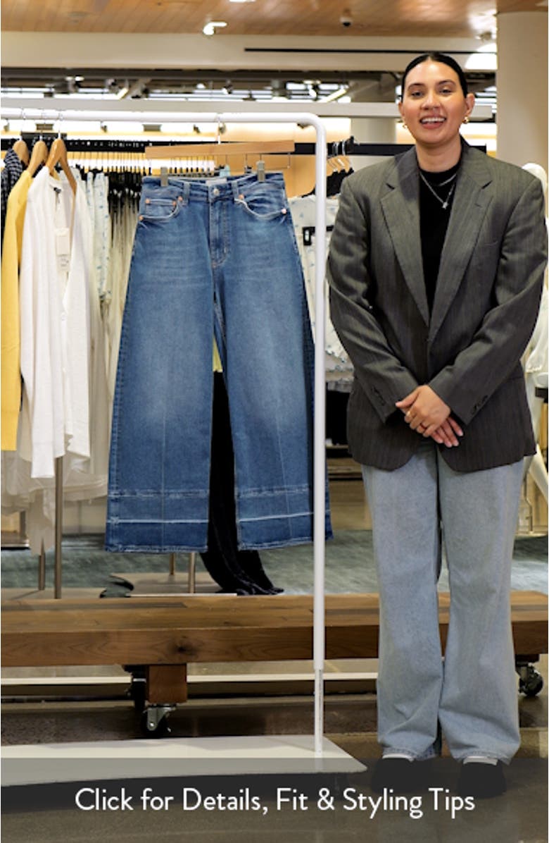 Getty High Waist Crop Wide Leg Jeans, sales video thumbnail