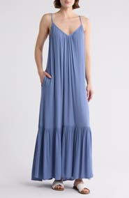 Melrose and Market Gauze Tiered Maxi Dress