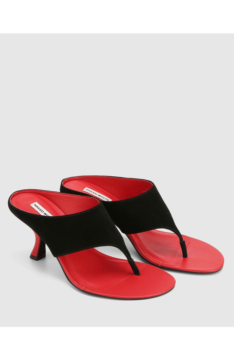 Naked Wolfe Mercer Heels, Alternate, color, Black/Red