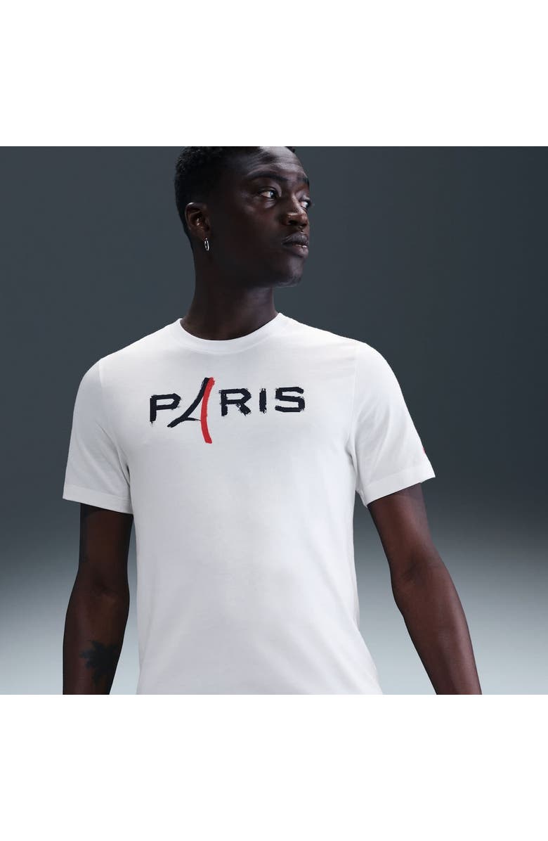 Nike Men's Nike White Paris Saint-Germain 2025/26 Wordmark T-Shirt, Alternate, color, White