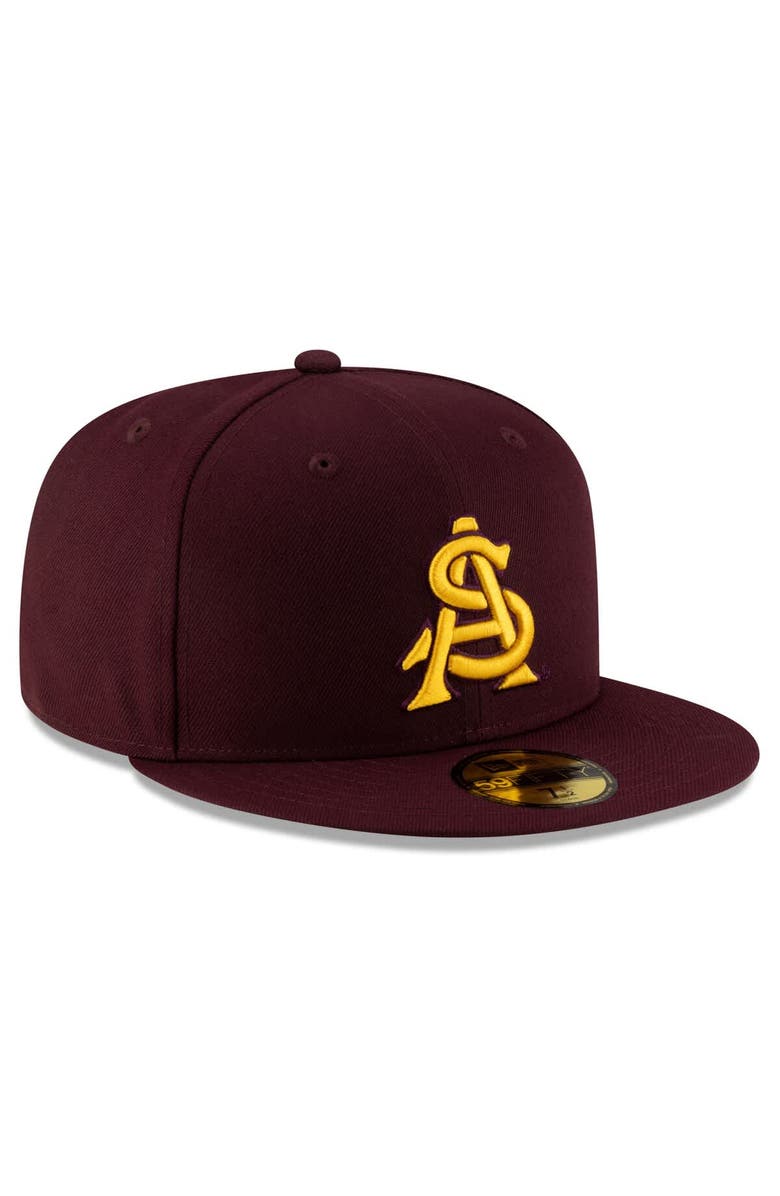 New Era Men's New Era Maroon Arizona State Sun Devils On-Field 59FIFTY Fitted Hat, Alternate, color, 