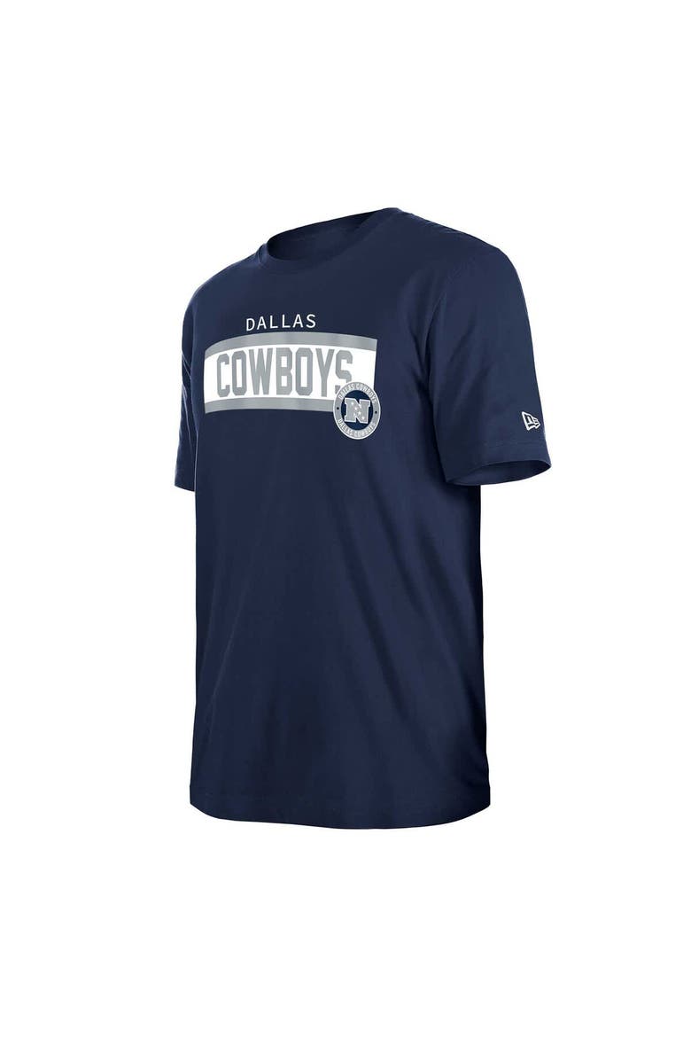 Men's New Era  Navy Dallas Cowboys 3rd Down High Density Print T-Shirt, Alternate, color, Navy