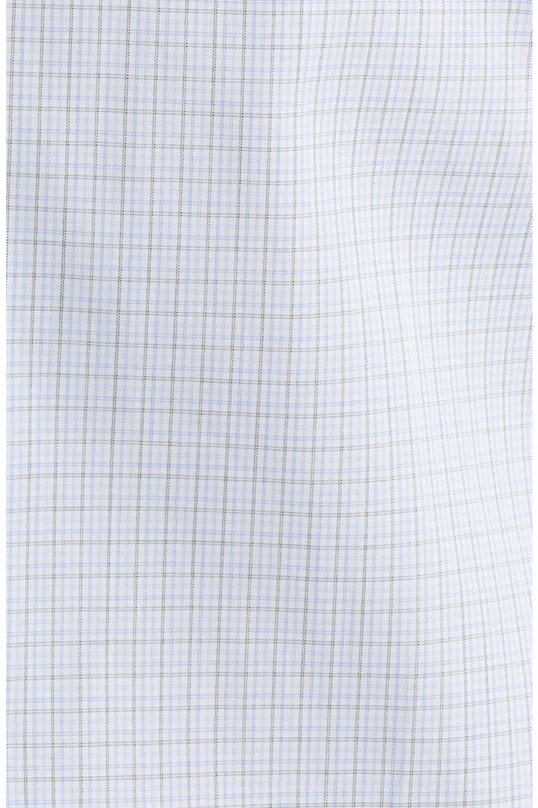 Trim Fit Poplin Micro Check Dress Shirt, Alternate, color, BLUE/GREEN