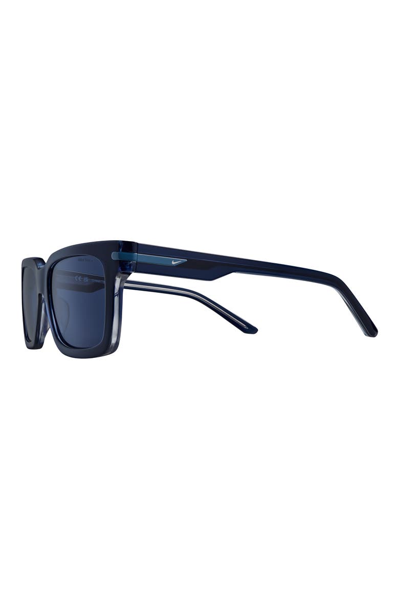 Crescent I 54mm Rectangular Sunglasses, Alternate, color, NAVY / BLUE