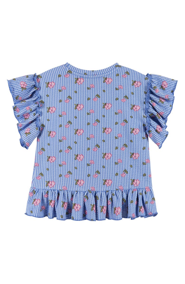 Andy & Evan Kids' Ruffle Top & Pants Set, Alternate, color, Blue Floral