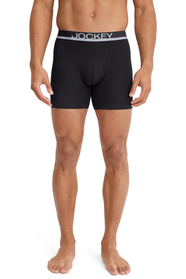 Men's True Style 6" Boxer Brief - 3 Pack, Alternate, color, Black Out