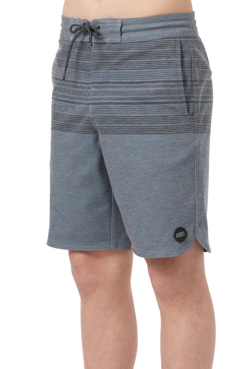 O'Neill Kids' Transit Scallop Shorts, Alternate, color, Grey