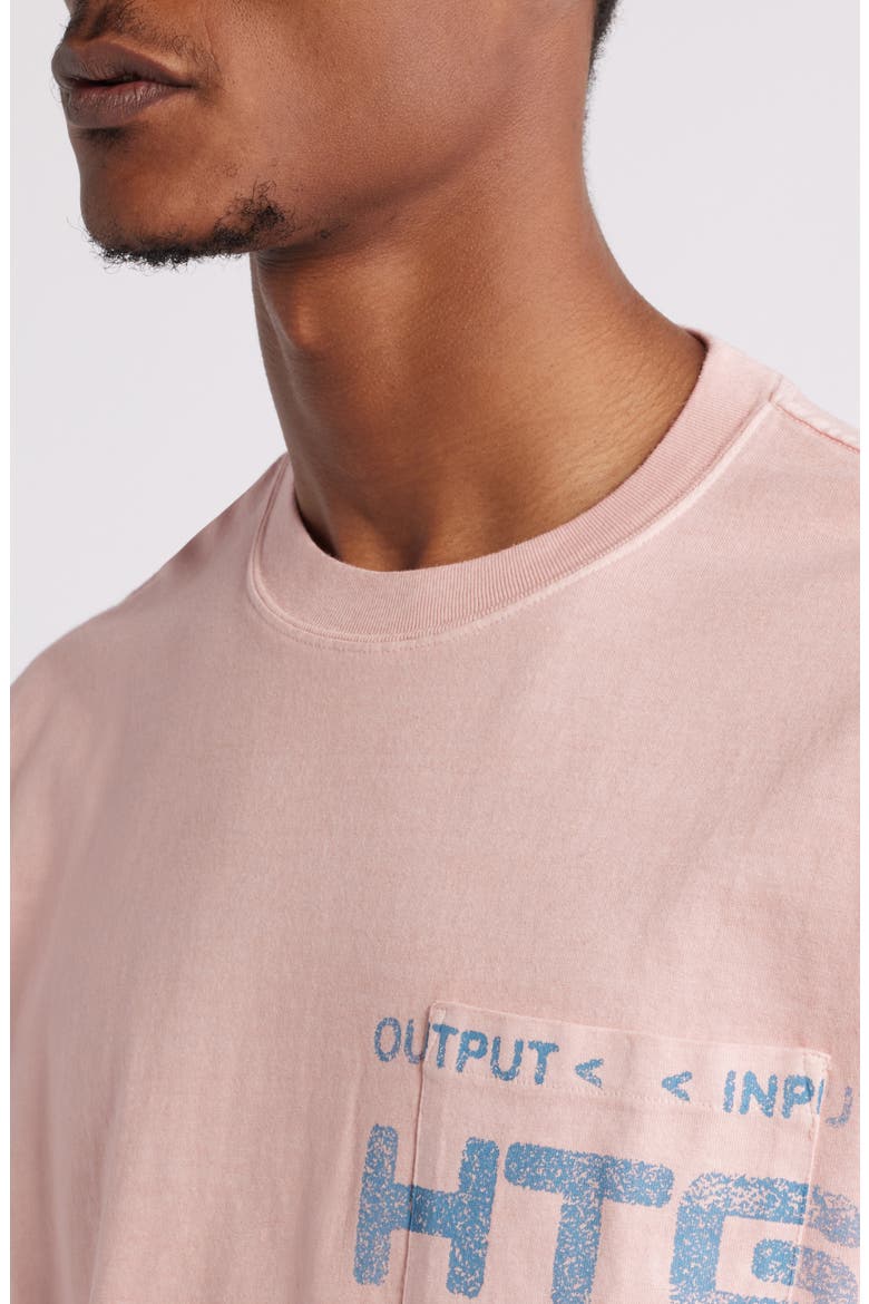 HTG Records Graphic T-Shirt, Alternate, color, PINK