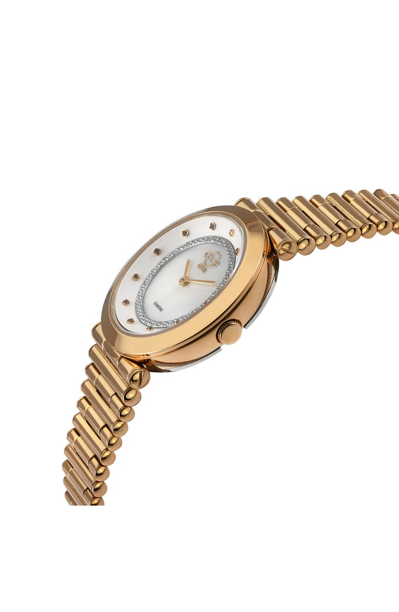 GV2 Burano Diamond Swiss Bracelet Watch, 34mm - 0.005 ctw, Alternate, color, Rose Gold