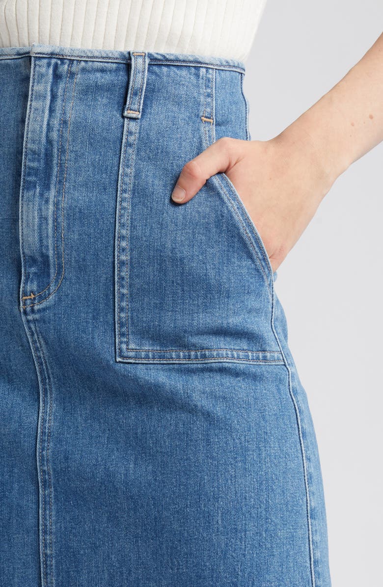 LE JEAN Jocelyn Denim Skirt, Alternate, color, Desert