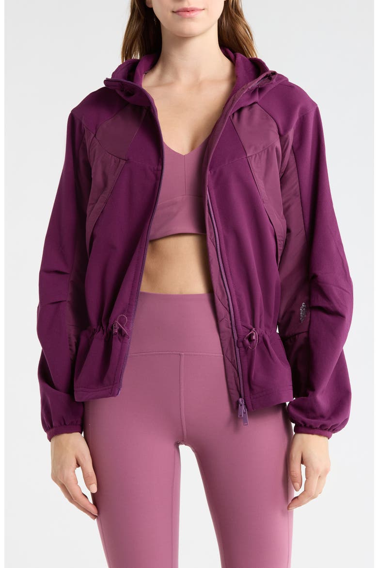 All Terrain Fleece Training Jacket, Main, color, BLACK CHERRY