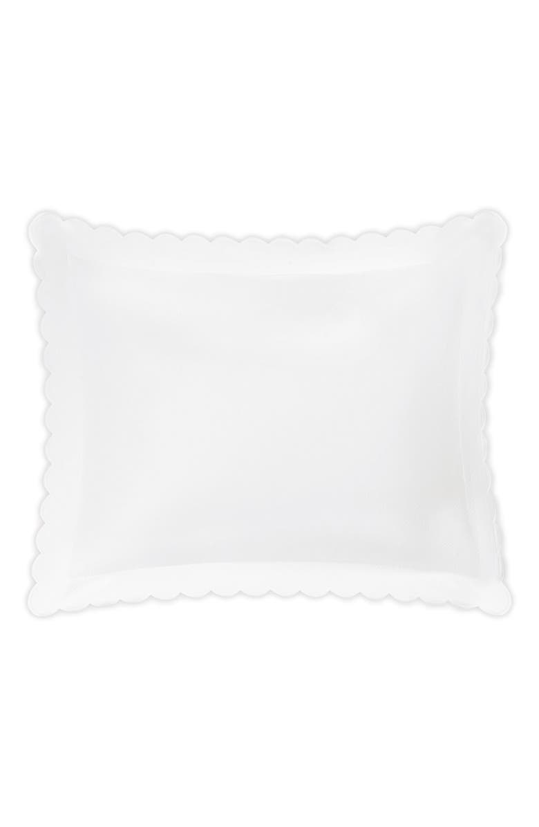 Matouk Diamond Piqué Sham, Main, color, White