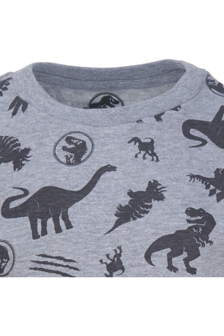 Jurassic Park T-Rex 3-Pack Short Sleeve Tees, Alternate, color, Black Blue Gray